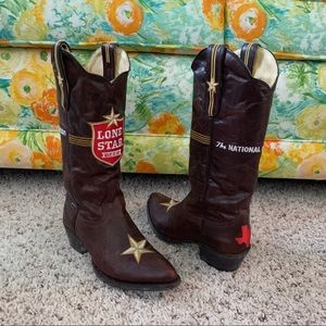 Gameday Lone Star Beer Cowboy Boots